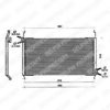 DELPHI TSP0225160 Condenser, air conditioning